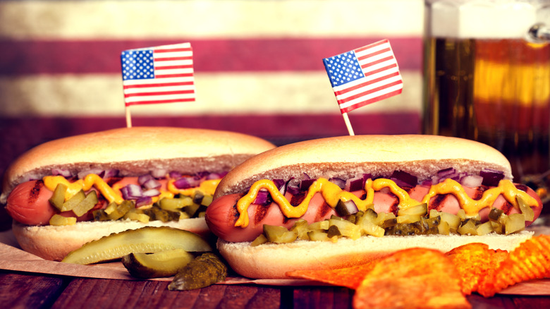 fourth of july hot dogs