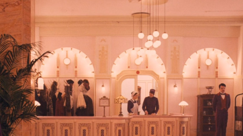 Coat check at the Grand Budapest Hotel