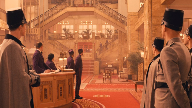 lobby of Grand Budapest Hotel