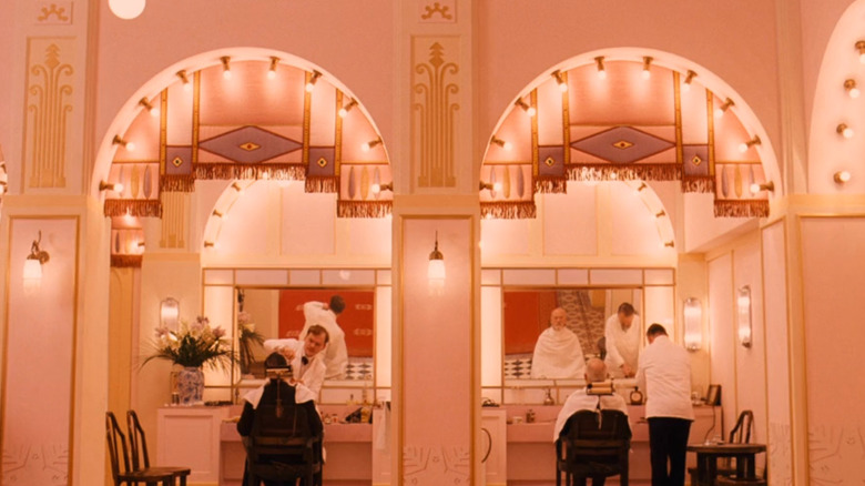 barbershop at Grand Budapest Hotel