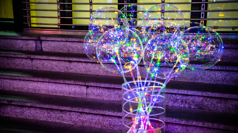 balloons with LED lights