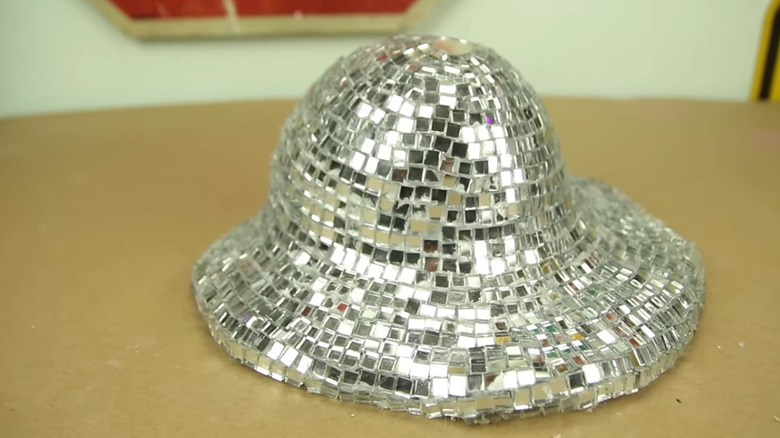 melted disco ball diy