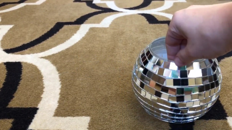 diy disco ball planter