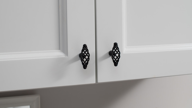 decorative wrought-iron kitchen cabinet knobs