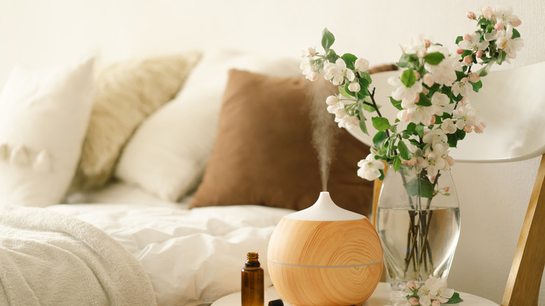 Flowers by bedside