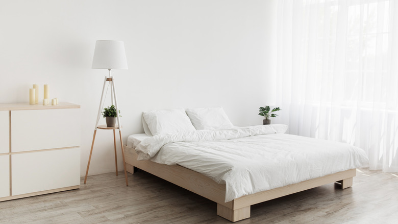 All-white bedroom