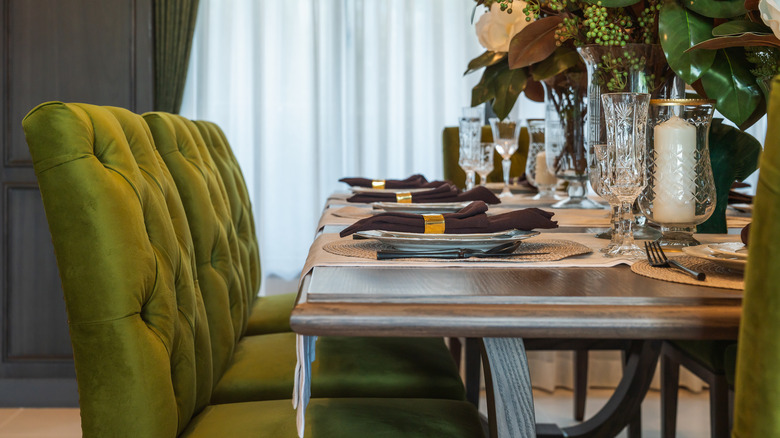 dining room in a home