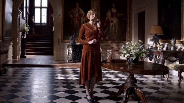 The lobby in Downton Abbey