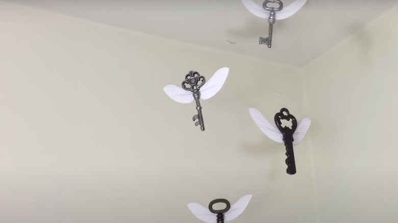 Flying keys on the ceiling