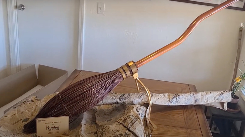 Nimbus 2000 broomstick on table