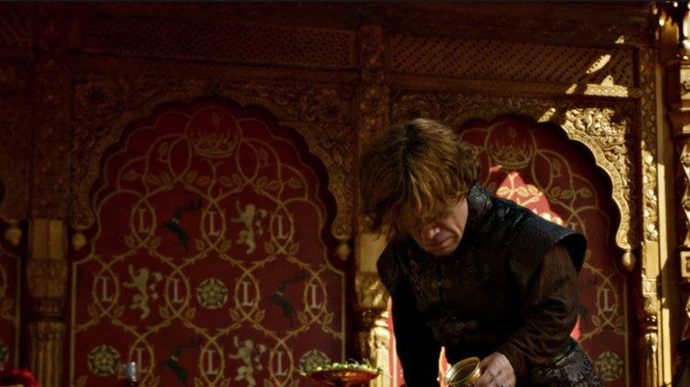 Tyrion Lannister gold and red wall