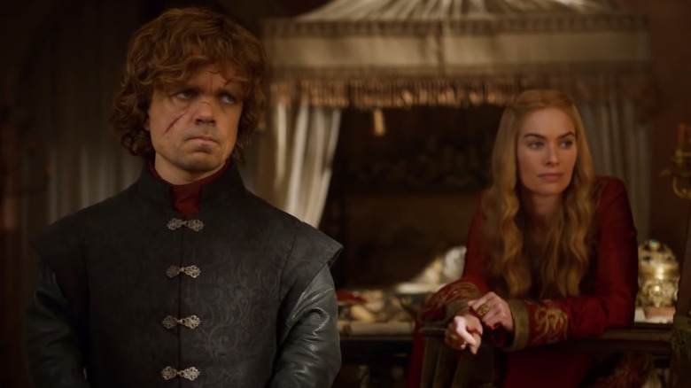 Cersei and Tyrion Lannister in bedroom