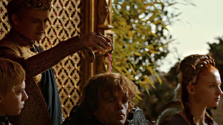 King Joffrey taunt his uncle Tyrion