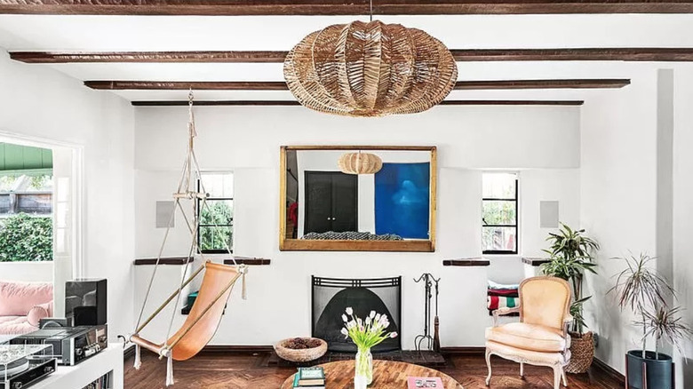 hammock within Ashley Olsen's home 