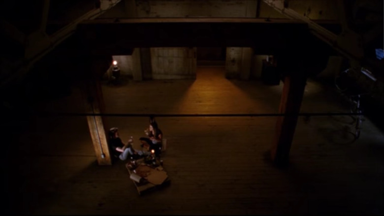 empty loft with wooden floors