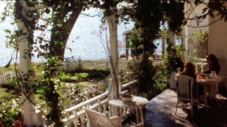  "Practical Magic" outdoor white porch