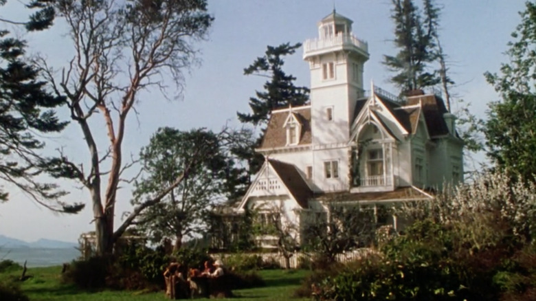 Exterior shot of  "Practical Magic" house