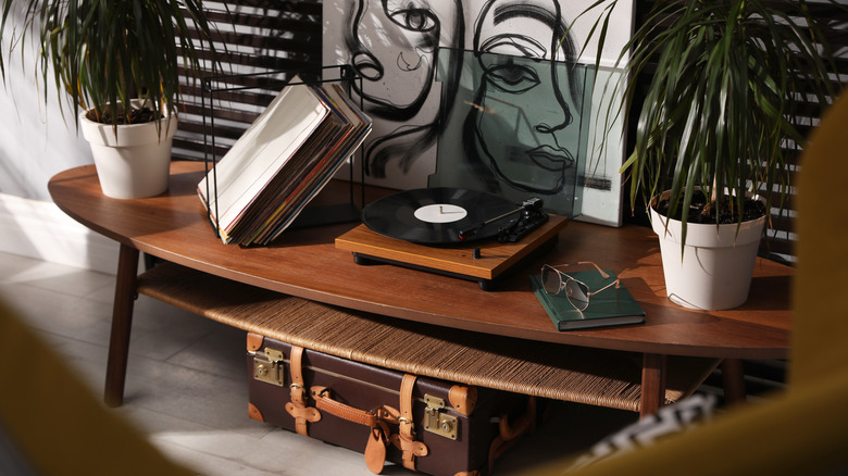 record player and records