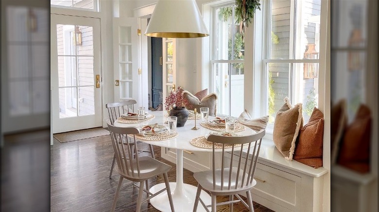 Kitchen table with window seat