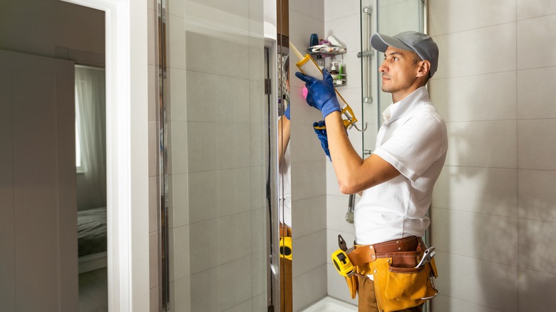 Installing glass shower door