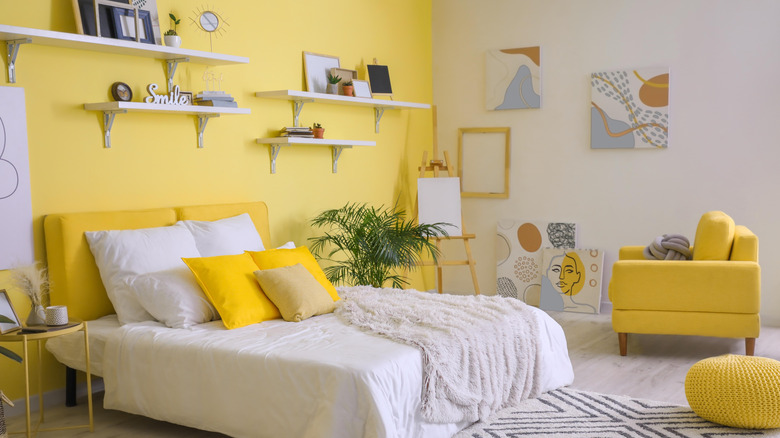 Yellow bedroom