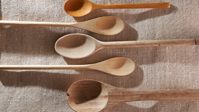 Wooden tasting spoons