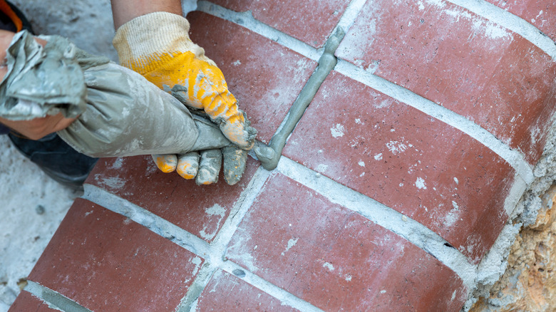 grouting brick with bag