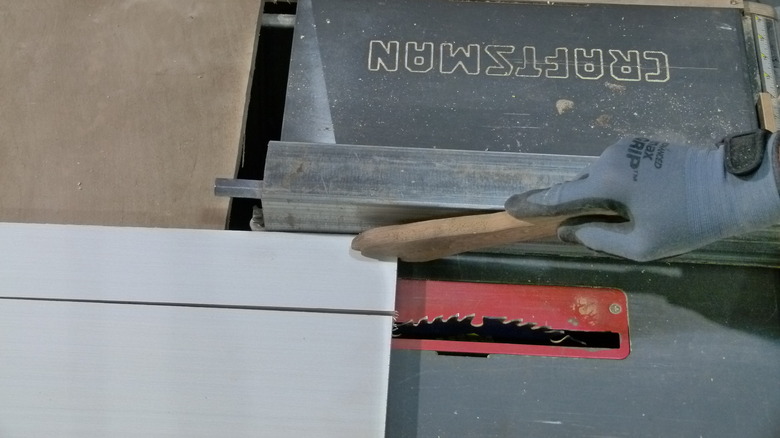 Cutting drawers on table saw