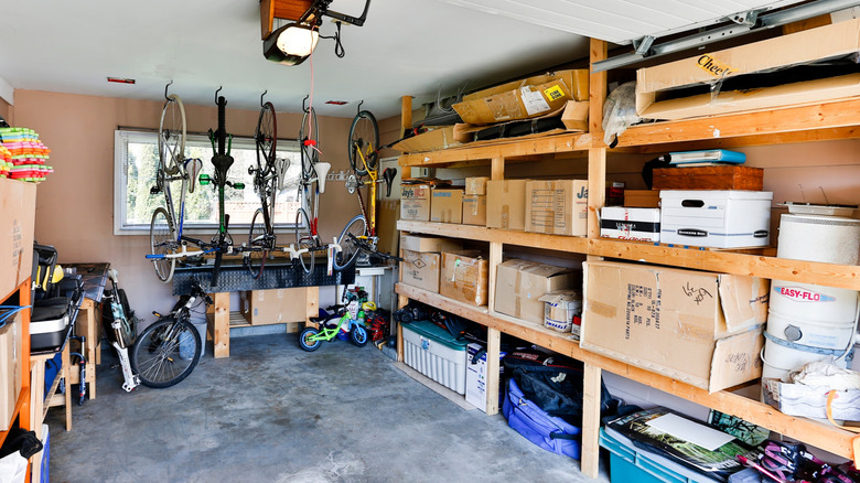 DIY heavy-duty garage storage shelves