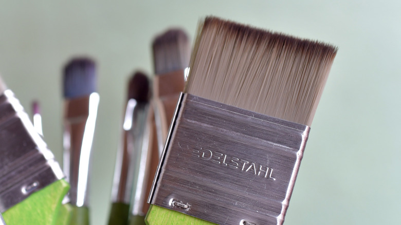 Set of paint brushes