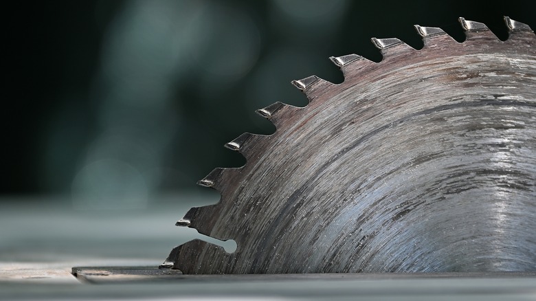 Dirty, dull table saw blade