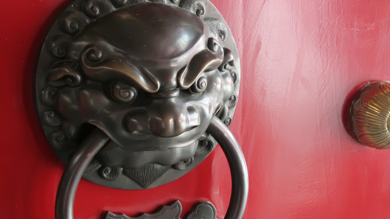 a dragon door knocker