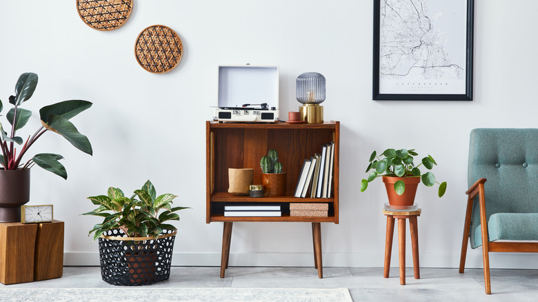 Midcentury living room console table