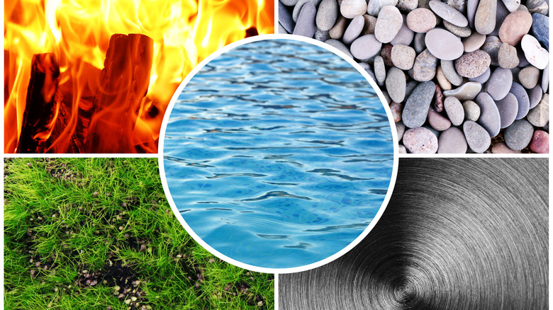 Collage of five elements