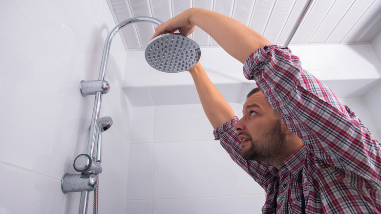 Inspecting a shower head