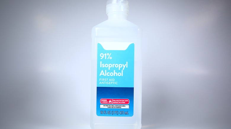 Bottle of isopropyl alcohol