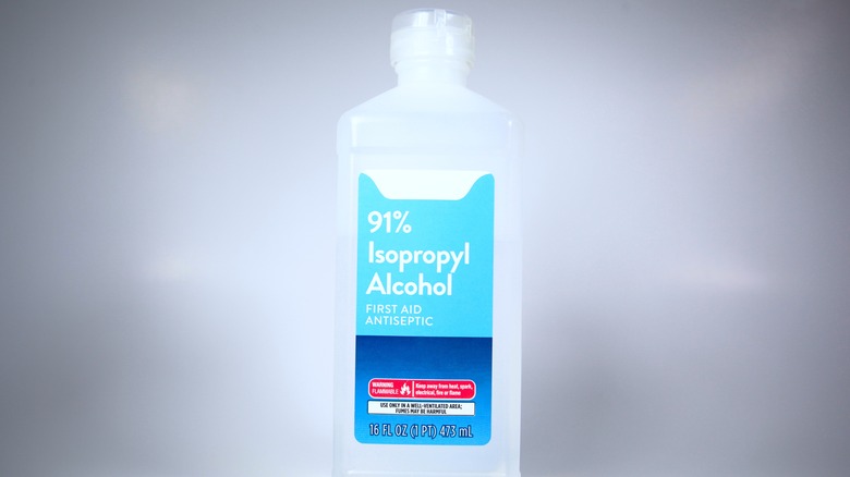 rubbing alcohol bottle