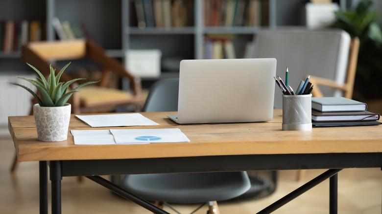 Desk in home office