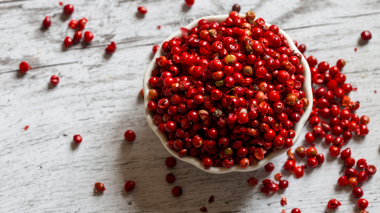 Red peppercorn fruit