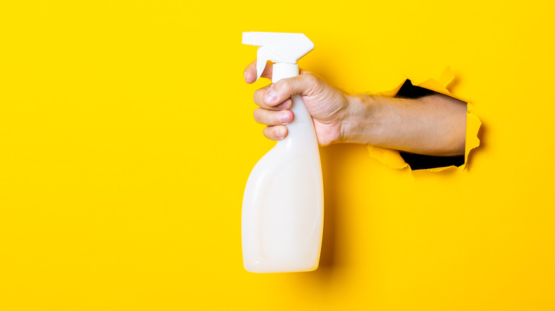 White spray bottle