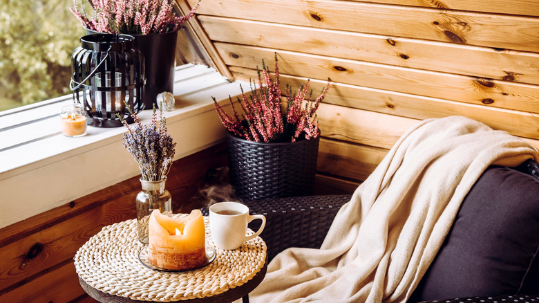 Patio furniture on small balcony