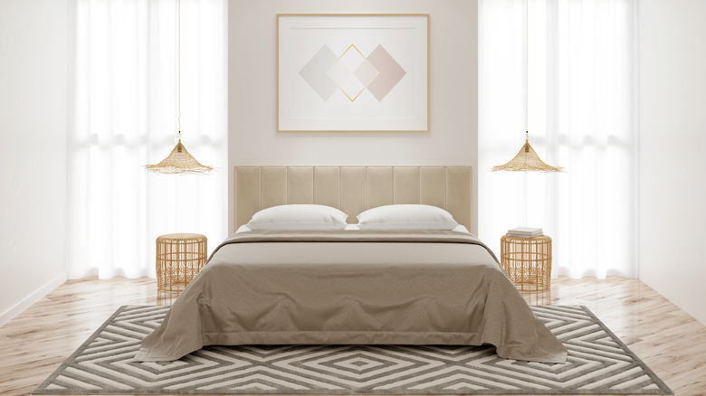 symmetrical bedroom