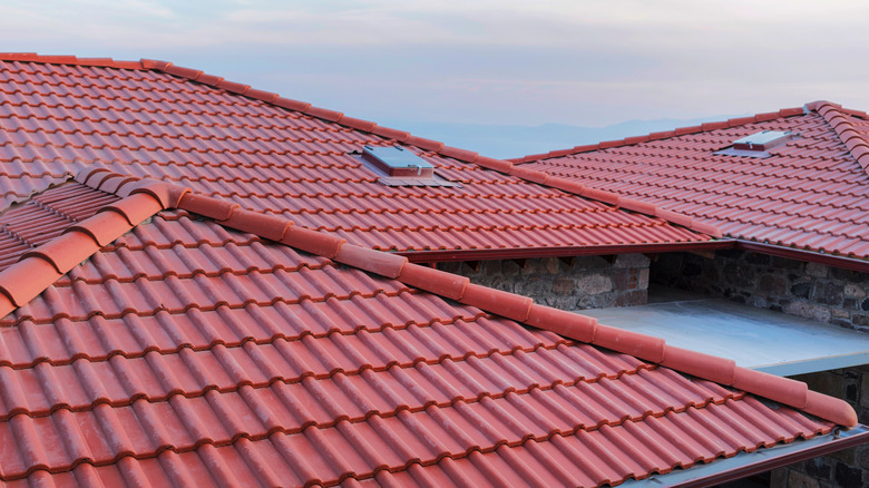 red clay tile roof