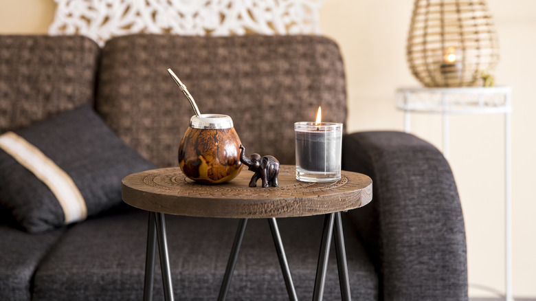 Small circular coffee table