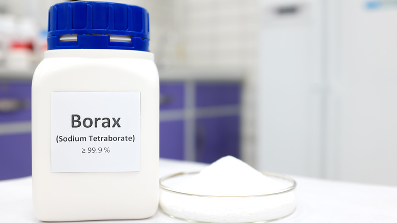 A bottle of borax