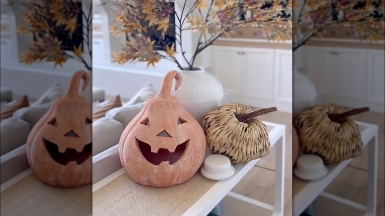 DIY terra cotta pumpkin results