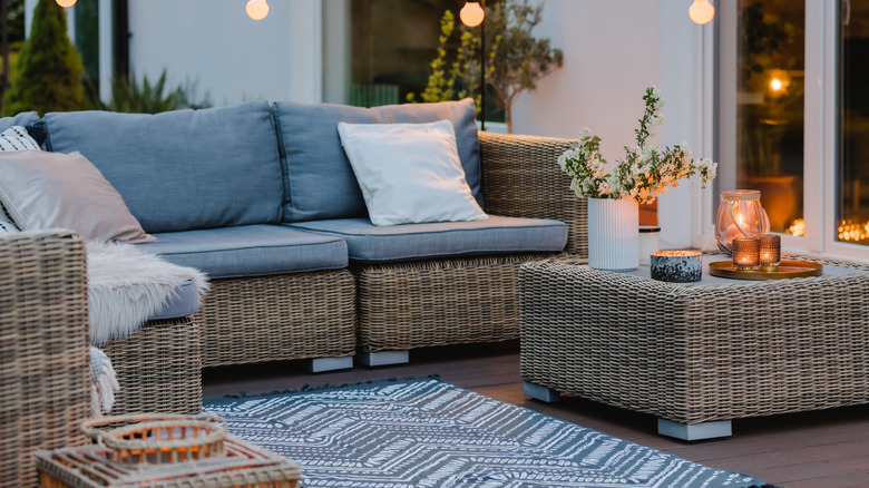 gray outdoor couch