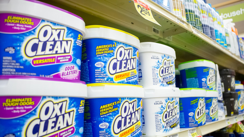 oxiclean on the shelves of a store