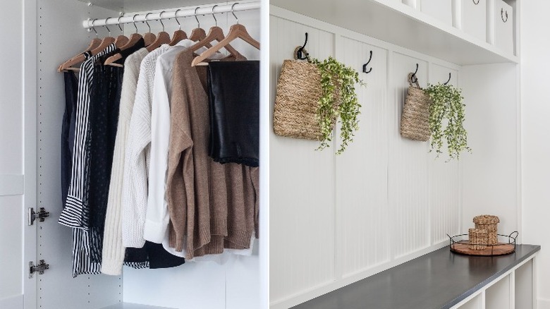 Closet and mudroom