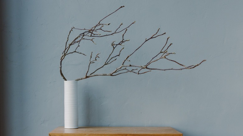 branches in a vase
